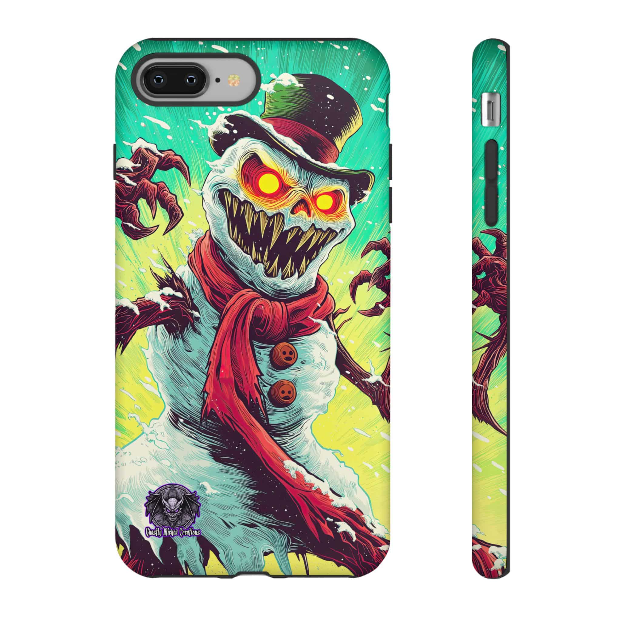 Sadistic Snowman Pop 60’s Art Style Samsung & iPhone Ultra Tough Cases - Image 30
