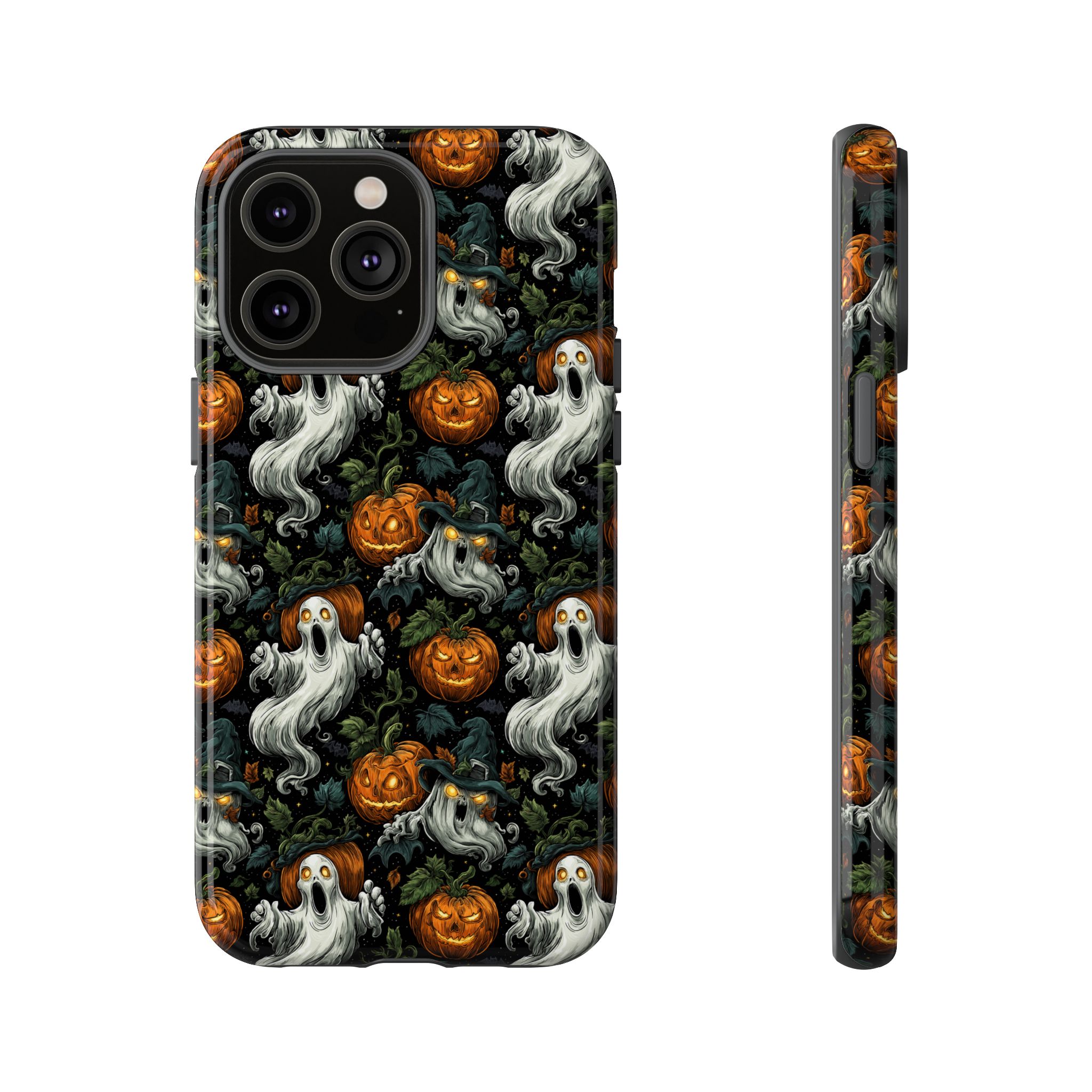 Ghosts & Pumpkins Pattern 1 Samsung & iPhone Ultra Tough Cases - Image 81