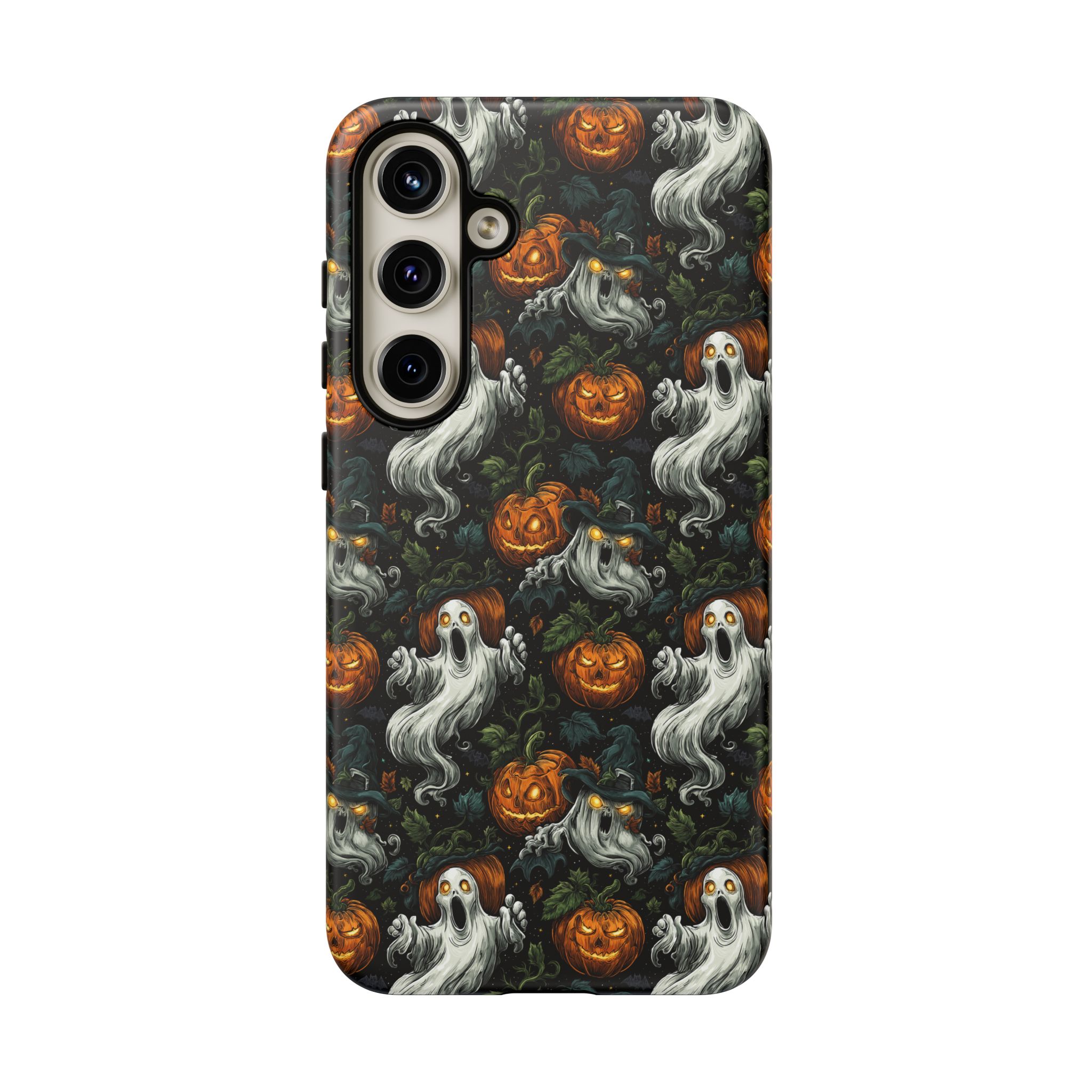 Ghosts & Pumpkins Pattern 1 Samsung & iPhone Ultra Tough Cases - Image 23