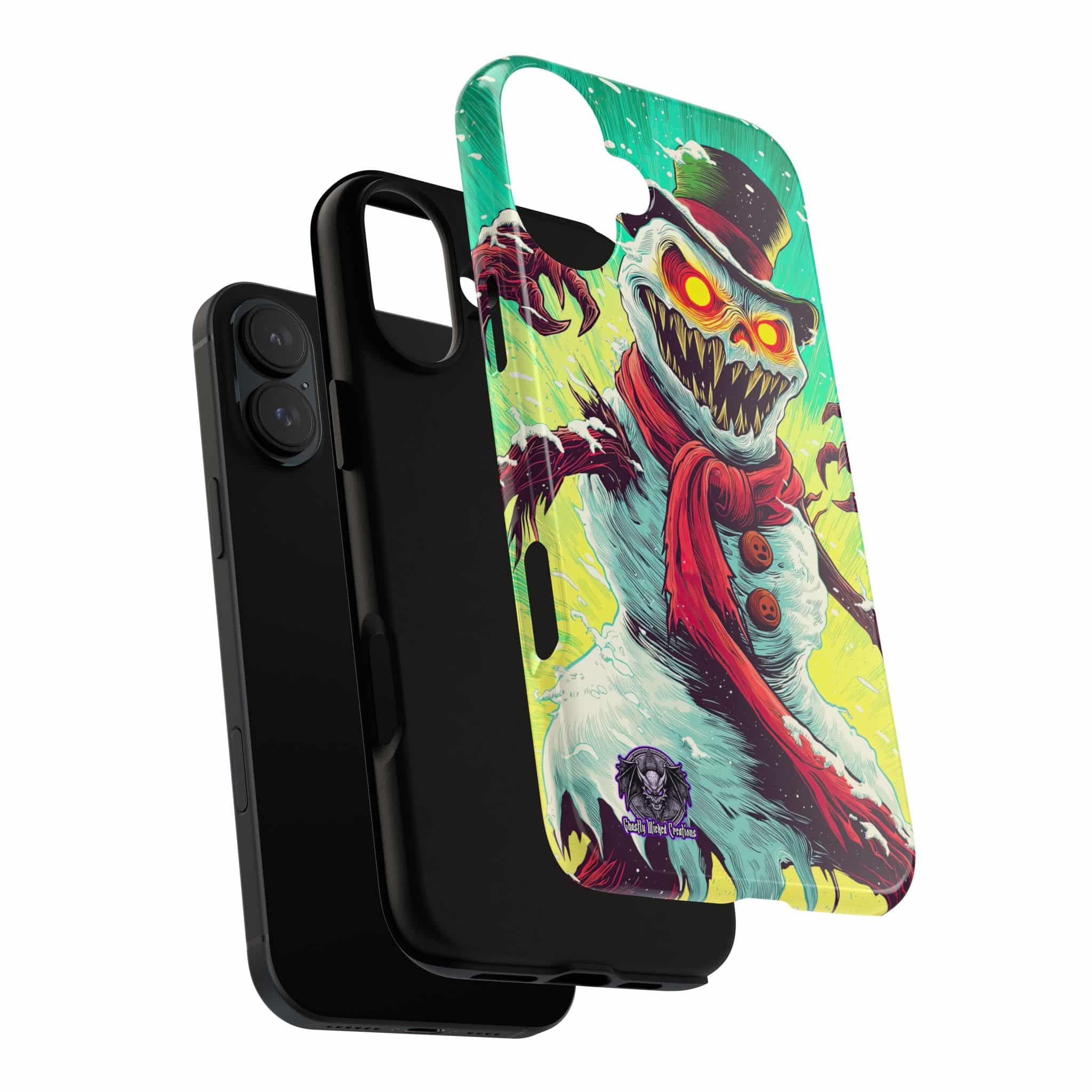 Sadistic Snowman Pop 60’s Art Style Samsung & iPhone Ultra Tough Cases - Image 102