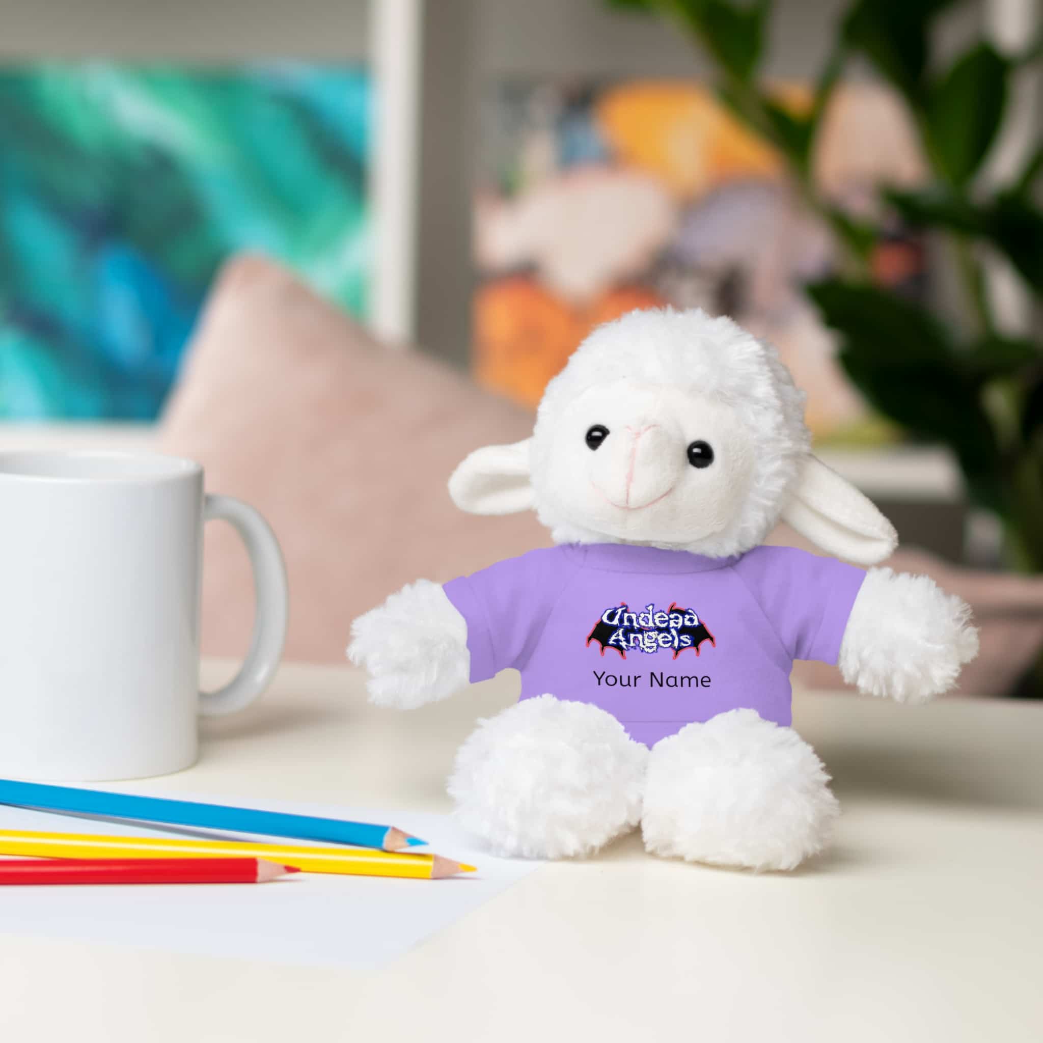 Personalized 8 Inch Stuffed Animals Wearing Undead Angels Tee Assortment - Image 54