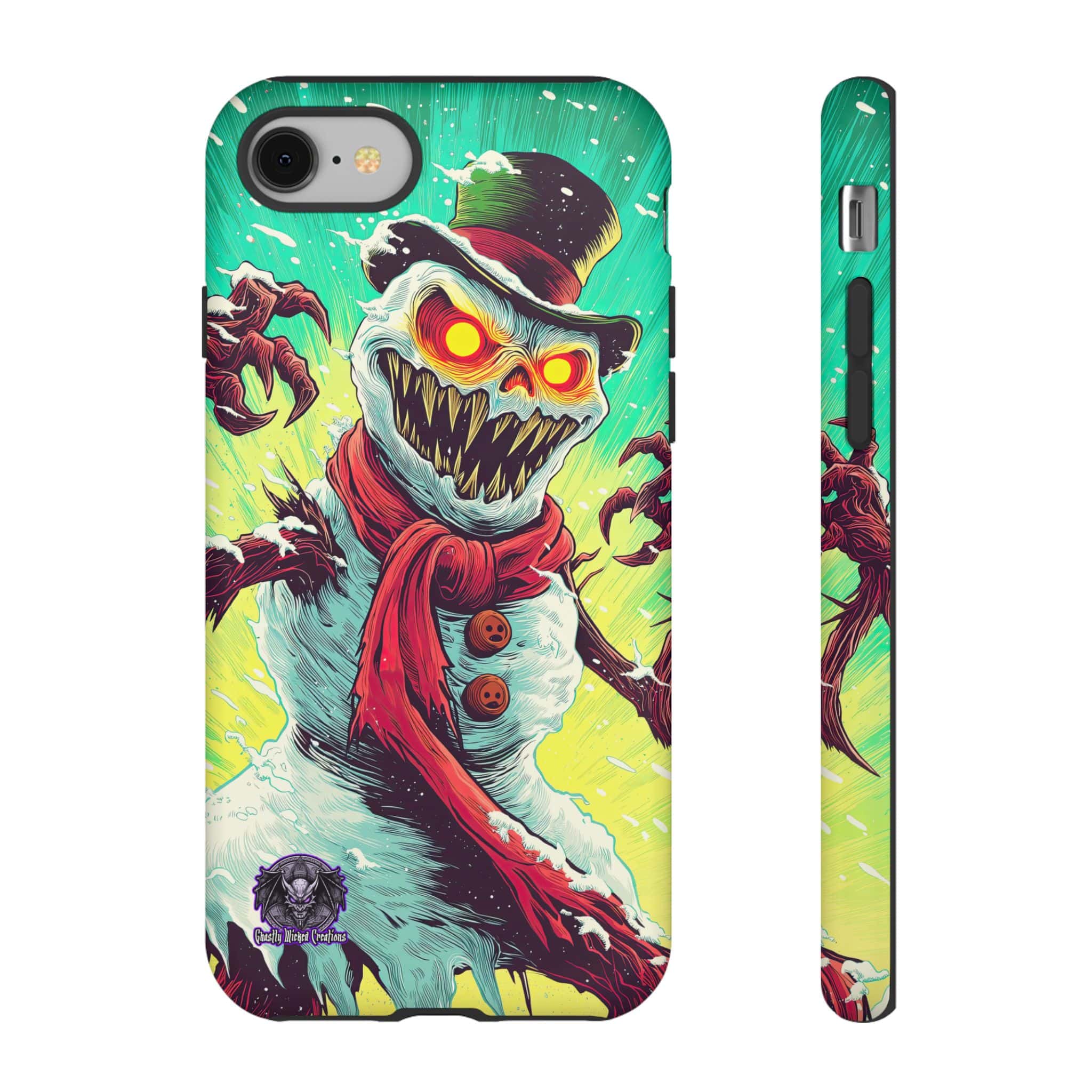 Sadistic Snowman Pop 60’s Art Style Samsung & iPhone Ultra Tough Cases - Image 28