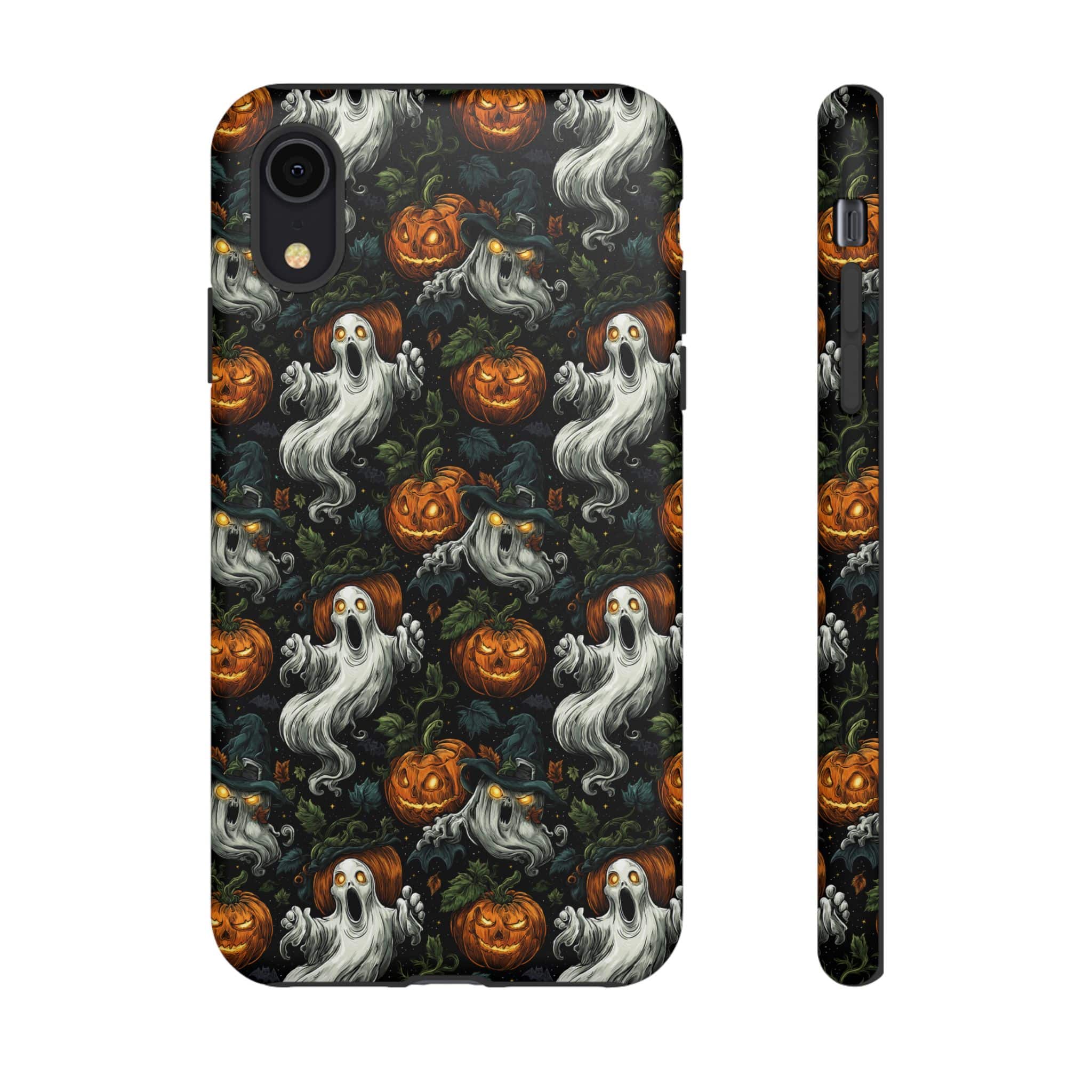 Ghosts & Pumpkins Pattern 1 Samsung & iPhone Ultra Tough Cases - Image 34