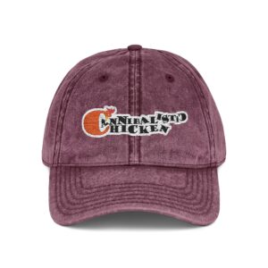 Embroidered Cannibalistic Chicken Band New Logo Vintage Cap