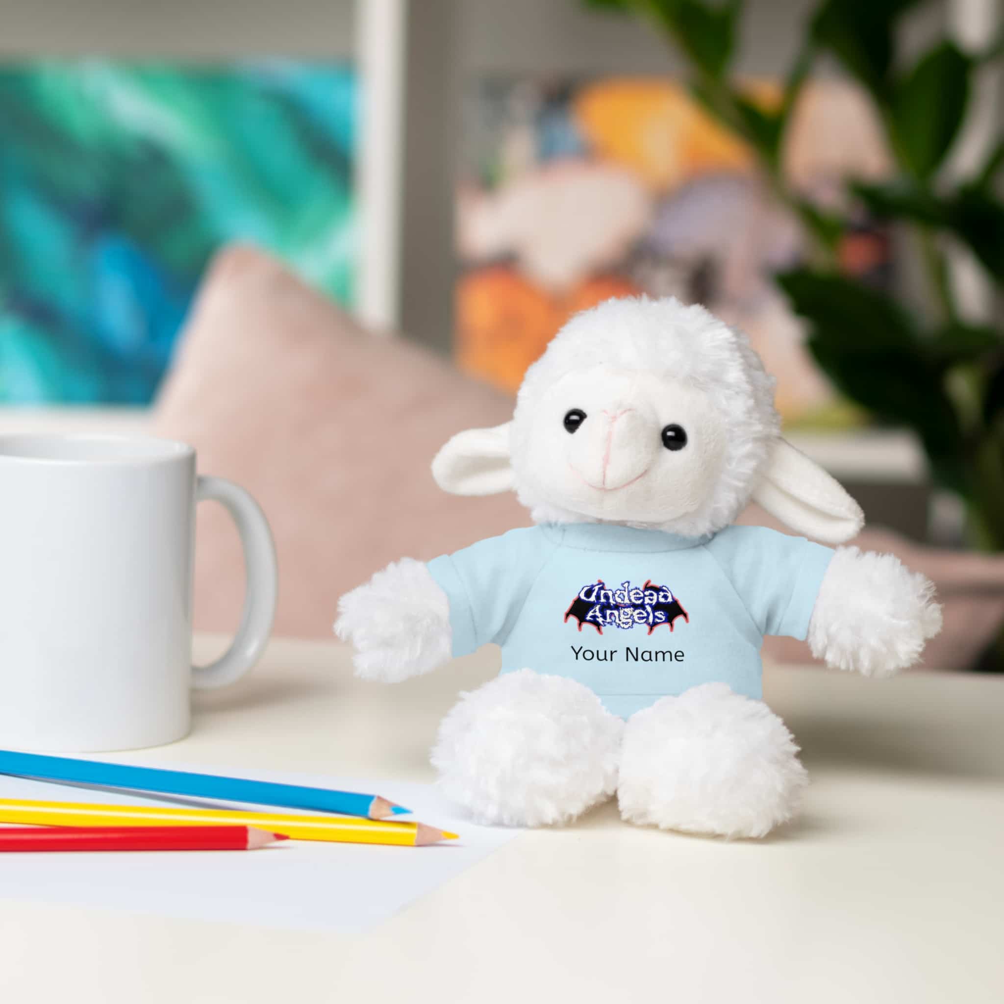Personalized 8 Inch Stuffed Animals Wearing Undead Angels Tee Assortment - Image 69