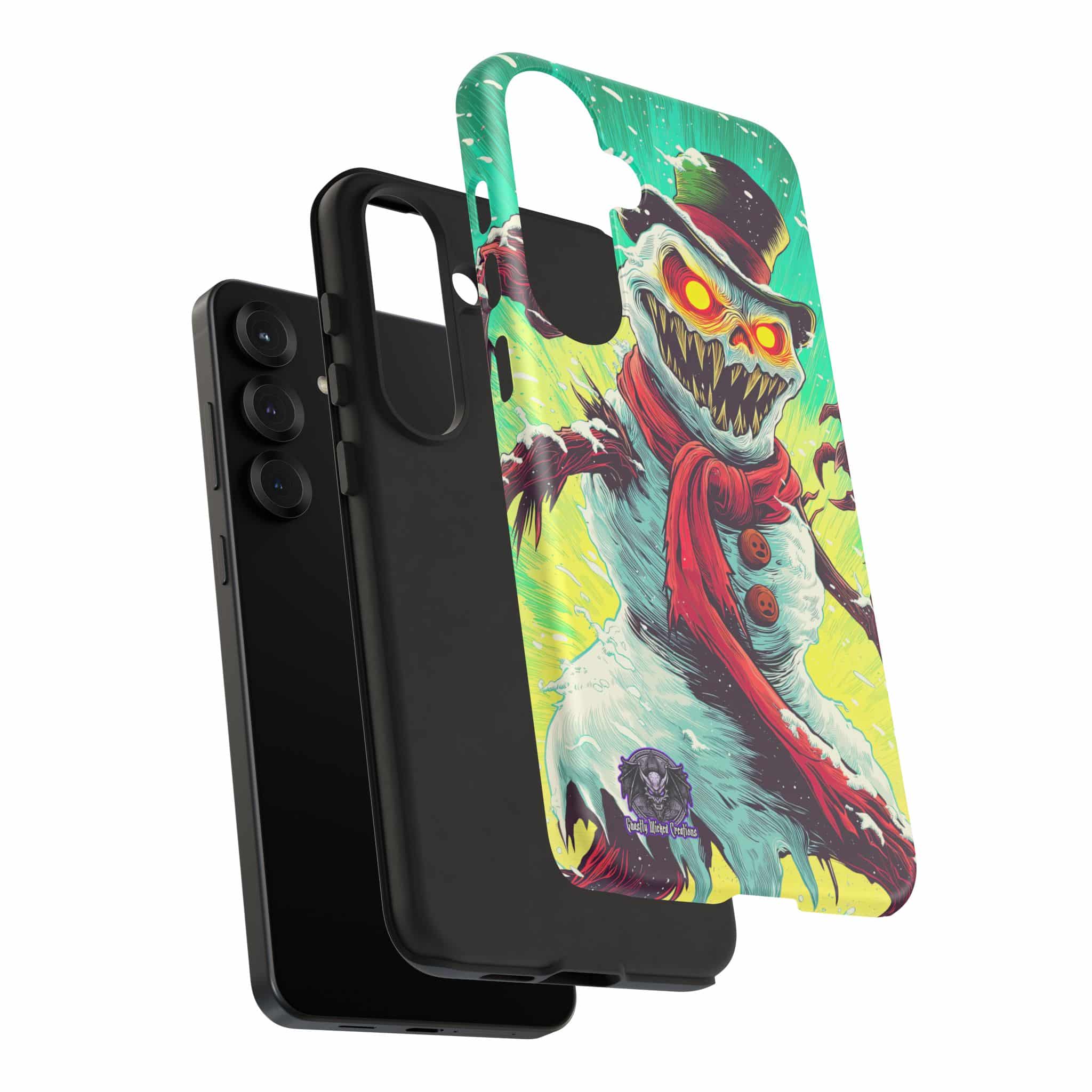 Sadistic Snowman Pop 60’s Art Style Samsung & iPhone Ultra Tough Cases - Image 112