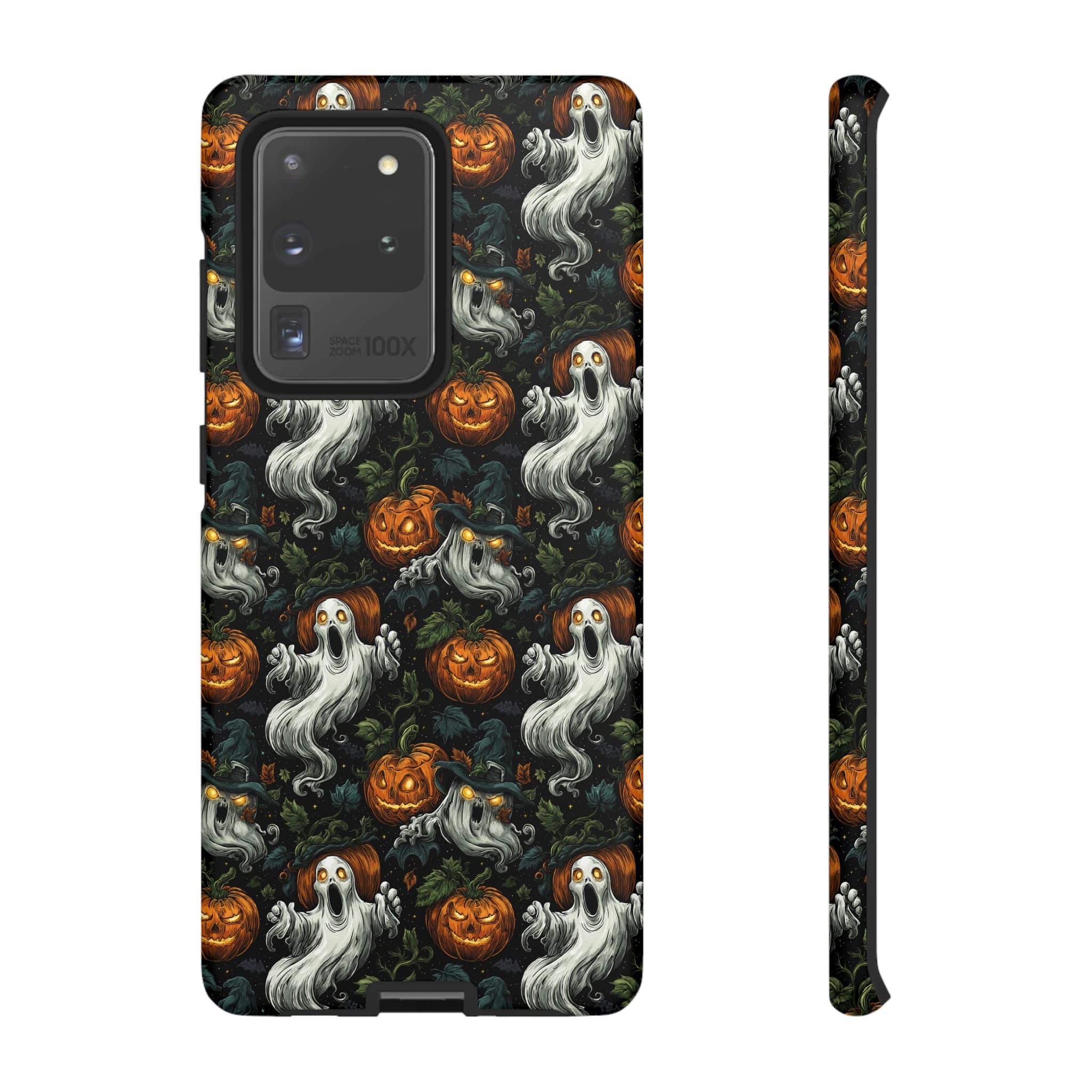 Ghosts & Pumpkins Pattern 1 Samsung & iPhone Ultra Tough Cases - Image 48