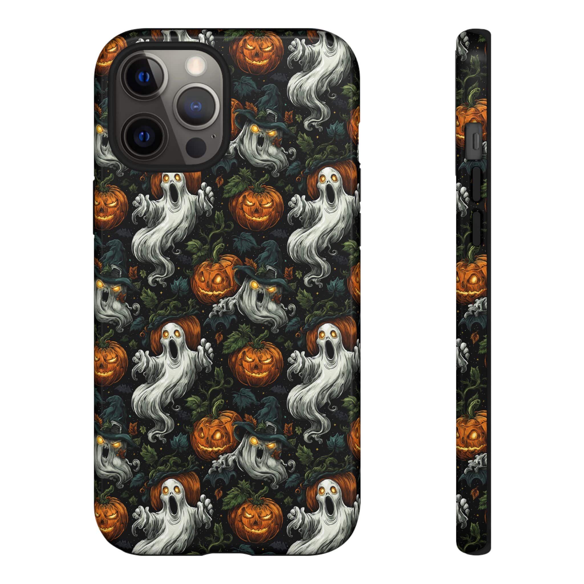 Ghosts & Pumpkins Pattern 1 Samsung & iPhone Ultra Tough Cases - Image 57