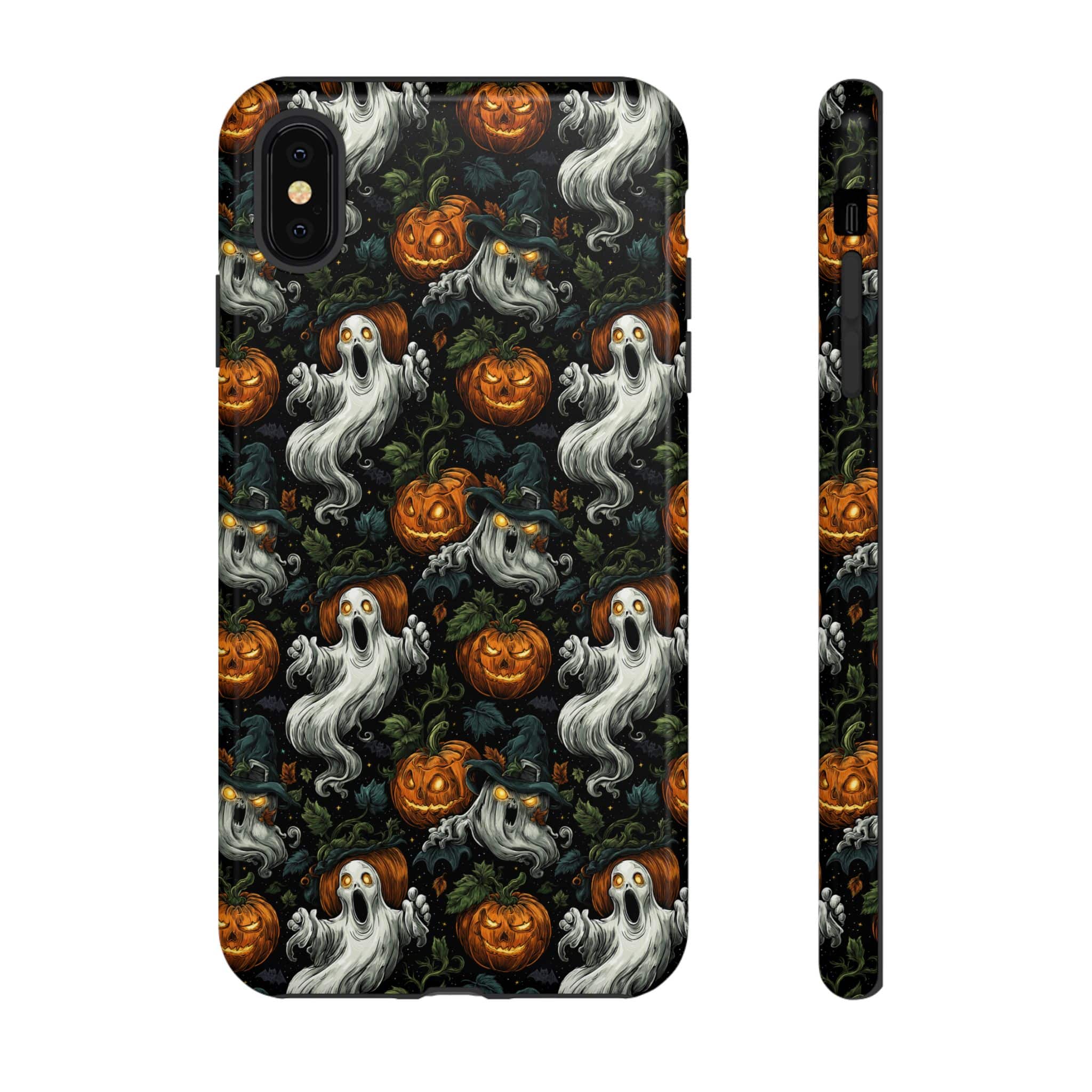Ghosts & Pumpkins Pattern 1 Samsung & iPhone Ultra Tough Cases - Image 37
