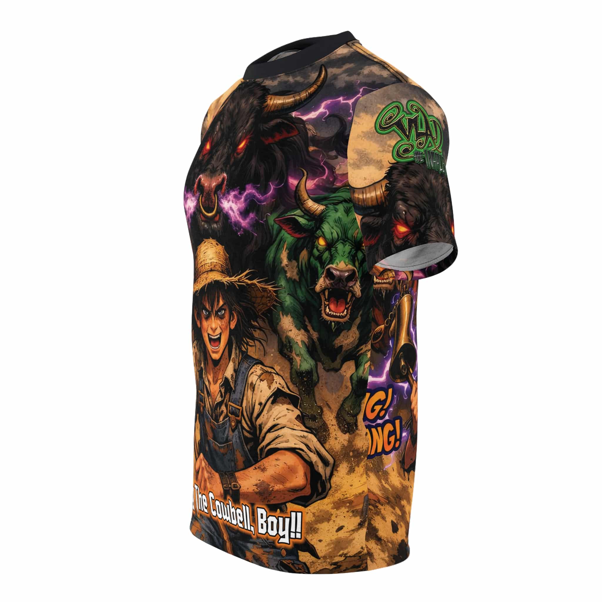 Vlad The Inhaler Band Cowbells II Tee Unisex (AOP) - Image 6