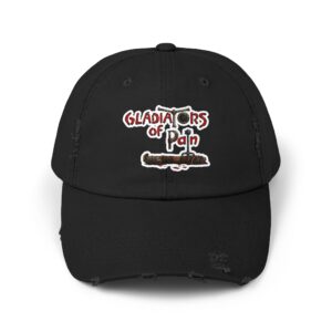 Gladiators Of Pain Metal Band First Pain Logo Distressed Cap