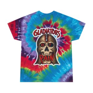 Gladiators Of Pain Metal Band Skull Helmet Tie-Dye Tee, Spiral