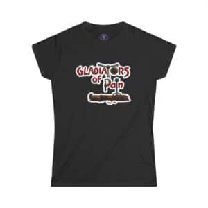 Gladiators Of Pain Metal Band First Pain Logo Women's Softstyle Tee